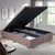 Base Box Baú para Cama Queen 158x198cm Suede Marrom