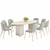 Mesa de Jantar 218cm Berlim Tampo Off White na internet