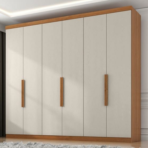 Guarda Roupa Casal Evelize 6 Portas 4 Gavetas - comprar online