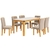 Mesa Maitê 160cm com Vidro Cedro/Off White - comprar online