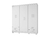 Guarda Roupa Casal 6 Portas 4 Gavetas Velar Branco - comprar online
