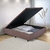 Base Box Baú para Cama de Casal Padrão 138x188cm Suede Marrom
