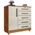 Cômoda para Quarto 1 Porta 5 Gavetas Verona Cedro/Areia - comprar online