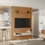 Painel Ripado Modular 1.8 Nicho e Prateleira Para TV até 75 Polegadas Nature/Off White