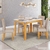 Mesa Maitê 120cm com Vidro Cedro/Off White