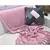 Manta Protetora e Decorativa Para Sofá 2,20x1,50m Rosa Bebê