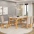 Mesa Maitê 160cm com Vidro Cedro/Off White