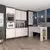 Cozinha Modulada 6 Peças com Painel Bancada Gourmet e Tampo Cinammon/Teka Ártico Lisboa