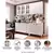 Cozinha 4 Peças com Vidro Janelinha Rubi Branco Polar/Branco Pet/Mármore - Artecasa