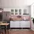 Cozinha Compacta 4 Peças com Vidro e Tampo Cooktop Rubi Branco Polar/Branco Pet