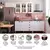 Cozinha Compacta 4 Peças com Vidro e Tampo Cooktop Rubi Branco Polar/Branco Pet - Artecasa