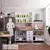 Imagem do Cozinha Compacta 4 Peças com Vidro e Tampo Cooktop Rubi Branco Polar/Branco Pet