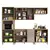 Cozinha Completa Modulada 5 Peças com Torre Microondas Armário e Balcão Vanilla/Graff Liza - comprar online