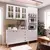 Cozinha Compacta 3 Peças com Tampo e Vidro Rubi Branco Polar/Branco Pet/Mármore