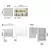 Cozinha Compacta 4 Peças e Bancada Gourmet Rubi Branco Polar/Branco Pet/Mármore na internet
