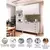 Cozinha Compacta 3 Peças com Tampo Rubi Branco Polar/Branco Pet/Mármore - Artecasa