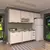 Cozinha Modulada 5 Peças com Balcões e Aéreos sem Pia Cinammon/Beige Lisboa