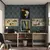 Conjunto Home Office com 2 Escrivaninhas, 2 Painéis e 1 Nicho Avelã Rústico Georgia