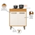 Balcão Minasse 2 Portas com Tampo 70cm Freijó/Off White - ArteCasa - Móveis e Decorações