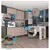 Cozinha Modulada 6 Peças com Painel Bancada Gourmet e Tampo Cinammon/Beige Lisboa - Artecasa