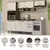 Cozinha Compacta Sami 4 Peças com Tampo Castanho/Pérola - Artecasa
