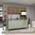 Cozinha Compacta 8 Portas e 2 Gavetas sem Tampo sem Fundo Avelã/Verde