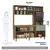 Cozinha Compacta 8 Portas e 2 Gavetas sem Tampo sem Fundo Avelã/Verde - comprar online