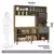 Cozinha Compacta 8 Portas e 2 Gavetas sem Tampo sem Fundo Carvalho/Avelã/Cinza Supremo - comprar online