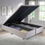 Base Box Baú para Cama King 193x203cm Suede Bege