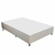 Cama Box Casal 138cm Molas Ensacadas Londres Gazin Branco/Bege - loja online