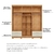 Guarda Roupa Casal 6 Portas 4 Gavetas Velar Cedro/Areia - ArteCasa - Móveis e Decorações