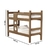 Beliche Solteiro Vira Duas Camas Lucca Castanho Madeira MDF - ArteCasa - Móveis e Decorações