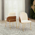 Conjunto Sala de Jantar Mesa Berlim 218cm Tampo Orgânico com 8 Cadeiras Moscou Boucle Pérola/Off White - ArteCasa - Móveis e Decorações