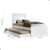 Cama Solteiro Fabi Sem Colchão Branco/Rosa - ArteCasa - Móveis e Decorações