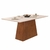 Conjunto Mesa de Jantar Dalila 1,80m Freijó/Off White c/ 6 Cadeiras Rita Cedro/Linho Neve - comprar online
