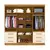 Imagem do Guarda Roupa Casal Toulouse 6 Portas 6 Gavetas Branco