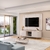 Bancada com Painel Alane para TV até 65 Polegadas Tubos de LED Off White - comprar online