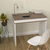 Escrivaninha/Mesa para Computador com Tampo Dobrável Mavie Ipê/Branco