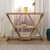 Aparador Decorativo Star Com Nichos Carvalho