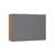 Armário Aéreo 120cm 3 Portas Silver Freijó/Cinza Puro