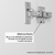 Armário Aéreo 40cm 1 Porta Silver Freijo/Freijó Brasil na internet