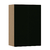 Armário Aéreo 60cm 2 Portas Silver Freijó/Preto
