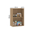 Armário Aéreo 60cm 2 Portas Silver Freijó/Preto - comprar online