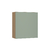 Armário Aéreo 80cm 2 Portas Silver Freijó/Verde Jade