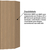 Armário Aéreo Canto Diagonal 74cm 2 Portas Silver Freijó/Cinza Cristal - ArteCasa - Móveis e Decorações