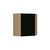 Armário Aéreo Canto Diagonal 74cm 2 Portas Silver Freijó/Preto - comprar online