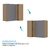 Armário Aéreo Canto Reto 95cm 2 Portas Silver Freijó/Cinza Puro - ArteCasa - Móveis e Decorações