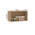Armário Aéreo para Geladeira 80cm 2 Portas Silver Freijó/Cinza Cristal - comprar online