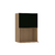 Armário Aéreo para Micro-ondas 60cm 2 Portas Silver Freijó/Preto - comprar online