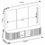 Rack com Painel Atenas para TV até 75 Polegadas 2 Portas Ripado LED Off White - Artecasa
